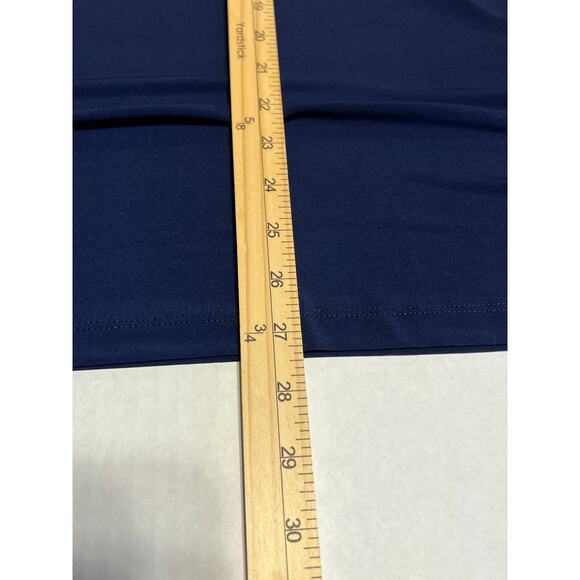 Susan Graver Women's Liquid Knit Flowy Top Tunic Blue V Neck Long Sleeves  XL - Picture 8 of 11